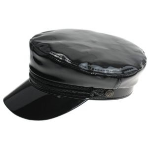 2024 wholesale beret hat leather beret hats formal custom color caps light up sun fur caps vintage black cap