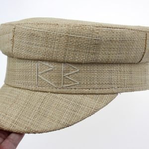 2024 wholesale customized hats Raffia straw hat for women real grass straw Berets hat with custom logo
