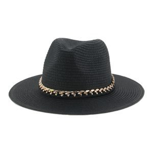 wide brim cowboy straw hat wholesale summer panama formal straw hat custom color fashion straw hats