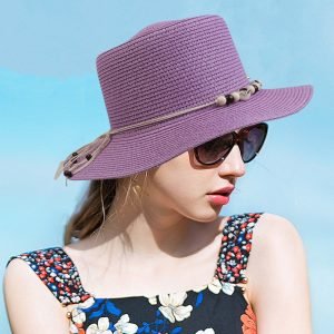 custom panama straw hats unisex  cowboy synthetic straw hats wholesale fedora summer sun visor straw hats
