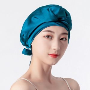 2024 new wholesale silk sleeping cap Shower hat brimless cap satin cap custom fitted women hats silk hats