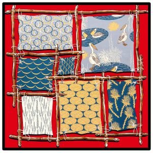 silk scarf 130*130 cm custom printing silk scarves wholesale high quality designer ethnic scarves & shawls