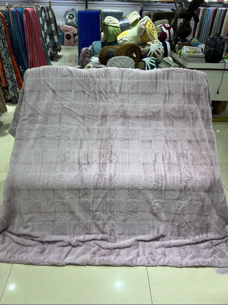 2023 new sherpa throw faux fur fleece flannel blanket for winter custom Double -layer bed weighted coral fleece flannel blanket - Image 6