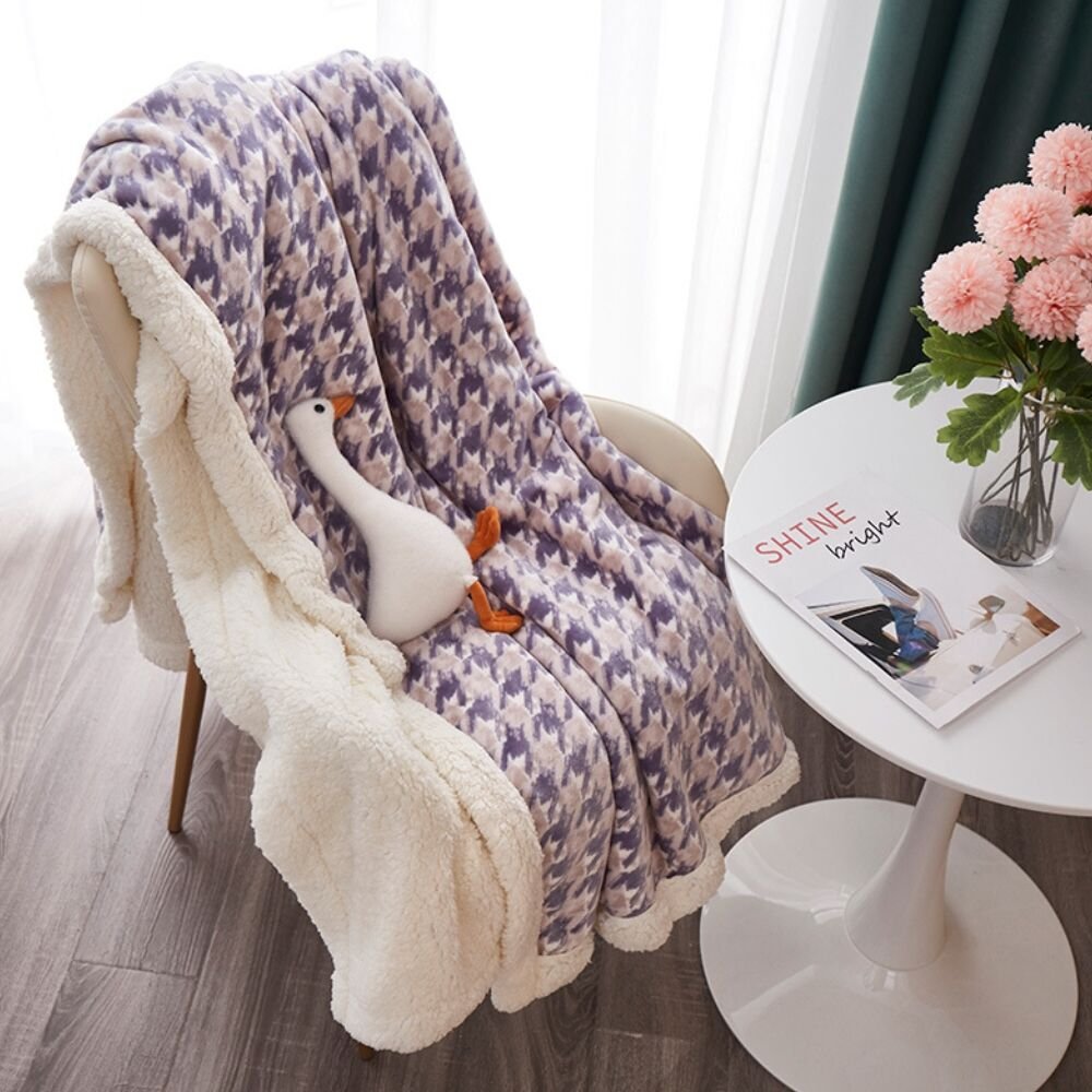 2024 new flannel blanket for pram baby or pet warm candy color blanket cashmere bed other blanket - Image 4