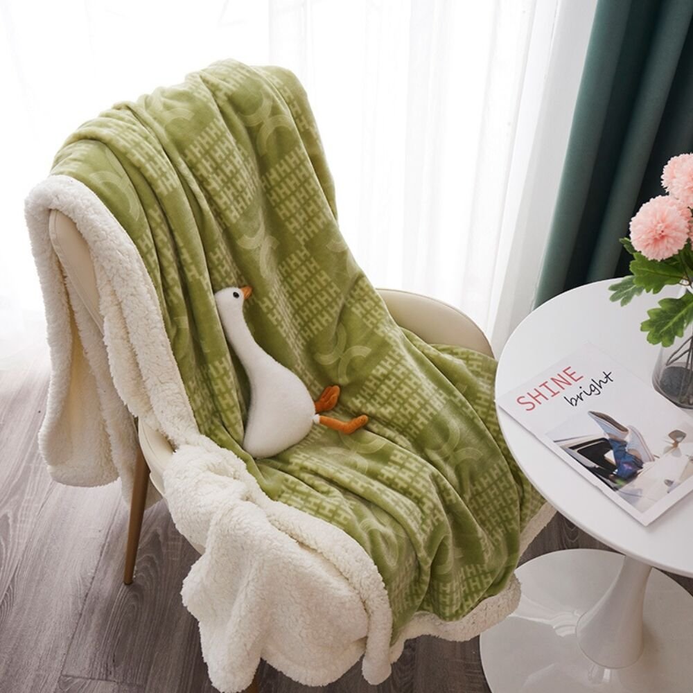 2024 new flannel blanket for pram baby or pet warm candy color blanket cashmere bed other blanket - Image 6