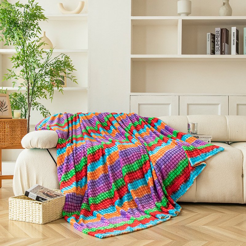 winter throw blankets other colorful fleece bed custom blankets baby knitted soft blankets for newborns - Image 3