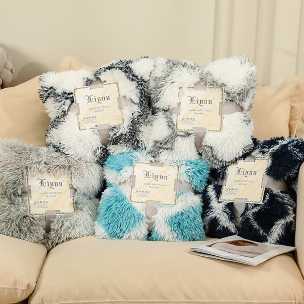 plush weighted blankets throws fleece baby blankets for winter wholesale woven travel luxury blanket - Image 4